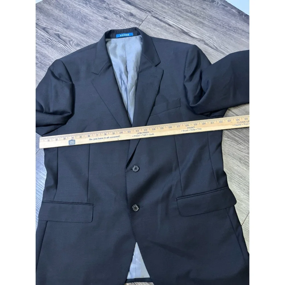Sartoria italiana Blazer jacket Black sz 44R Made In Italy